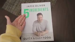 Jamie Oliver 5 Ingredients Quick amp Easy Food Recipe Book Cookbook Review Flip Through [upl. by Saeger]