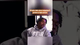 lil baby skiped 2 grades in high school uzihiphop rappers tiktok lilbaby [upl. by Orfield729]