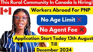 Goodnews Another PNP Pathway is Here For Rural Community in Canada 🇨🇦  Skilled amp Unskilled Workers [upl. by Noid]