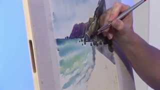 FW Acrylic Ink Demonstration  Seascape with Louise Bougourd [upl. by Bernice]