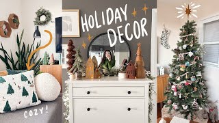 HOLIDAY DECORATING VLOG  transforming my apartment [upl. by Yelkreb]