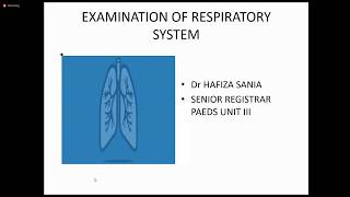 Examination of Respiratory System  Clinicals  Pediatrics [upl. by Teik140]