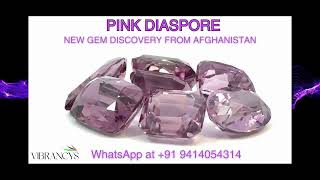 Rare Pink Diaspore Gemstone from Afghanistan New gemstone gemstone colorshift [upl. by Ignazio617]