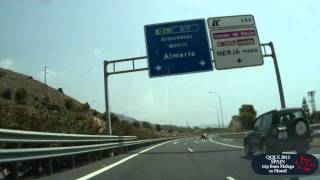 054 SPAIN 2012 trip from Malaga to Motril  Street view car TOFIL WORLDS ROADS DRIVING [upl. by Lucian995]