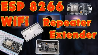 ESP8266 WLAN WiFi Repeater ESP32 Access Point umbauen NodeMcu D1 Mini ESP12E Range Extender NAT [upl. by Anaynek]