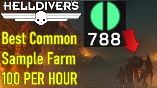 Helldivers 2 common sample farm how to farm samples FAST best sample farm solo [upl. by Asert]