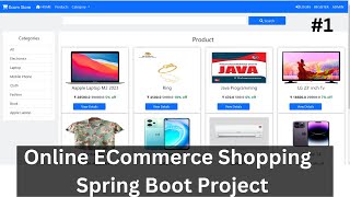 1 Online Ecommerce Spring Boot Project Tutorials [upl. by Chil606]