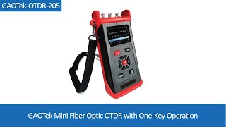 GAOTek Mini Fiber Optic OTDR with OneKey Operation [upl. by Aciret277]