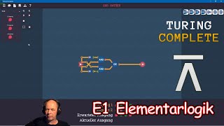 Turing Complete  E1  Elementarlogik [upl. by Valli]