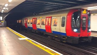 District line London Underground train at Tower Hill station [upl. by Egide]