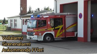 Sirenenalarm  Ankommende FFler Vollalarm FF Tornau amp Schköna zum Brandeinsatz [upl. by Amitarp]