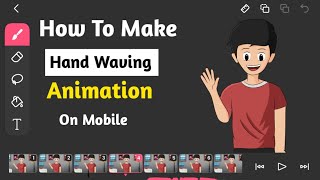 How To Make Hand Waving Animation  Step By Step  Op Animation [upl. by Enilarac]