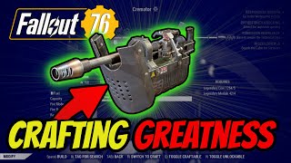 Fallout 76 I Just Crafted Greatness with quotThe Cremator quot Crafting Vs the Purveyor [upl. by Jahdiel70]