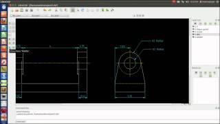 LibreCad Tutorial 4  Dimensioning  part 2 of 2 [upl. by Jilly419]