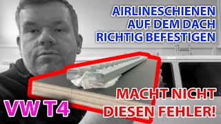 VW T4  Airlineschienen richtig montieren  Kleben mit Sikaflex 252  Grundieren mit Interplus 356 [upl. by Tirma273]