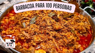 Barbacoa para 100 personas receta de la familia cocinando con mi hermano Sixto 🥰 [upl. by Ogires]