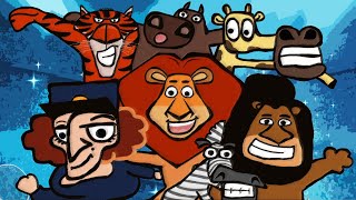 Madagascar Recap Cartoon complication  Madagascar 123 movie recap cartoons [upl. by Atiluap]