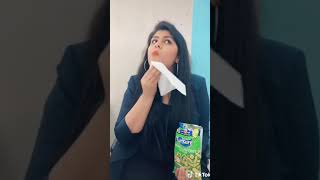 Amiro ka khana or hamara khana style tik tok new version trending video [upl. by Nylhsa]