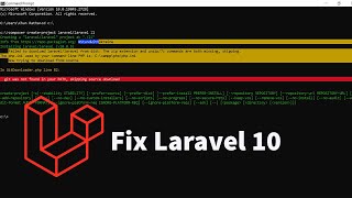 Failed to download laravellaravel from dist The zip extension and unzip7z commands are both miss [upl. by Bonina762]