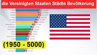 die Vereinigten Staaten von Amerika Städte Bevölkerung 1950  5000 [upl. by Britney]