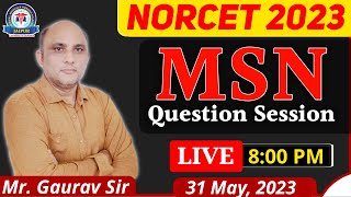 NORCET 2023 Important Quession Session Class By Mr Gaurav Sir [upl. by Freida]