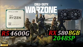 RYZEN 5 4600G  RX 580 8GB 2048SP  WARZONE 30 Competitive Settings 1080p [upl. by Marilee293]