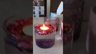 Floating tealight candle diy Floatingcandle diy diwali shorts [upl. by Learrsi129]