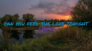 Can You Feel the Love Tonight Lyrics [upl. by Leasi]