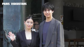 Ryota Katayose with Tao Tsuchiya  Paris Fashion Week 25 june 2024 show Armani privé [upl. by Adna]