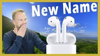 How to Change Name of Apple AirPods  rename [upl. by Arrim]