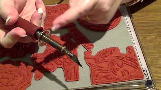 Using EZmount to mount unmounted stamp PLUS Walnut Hollow Hot Knife [upl. by Ymmas]