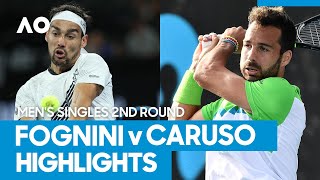 Fabio Fognini vs Salvatore Caruso Match Highlights 2R  Australian Open 2021 [upl. by Terb]