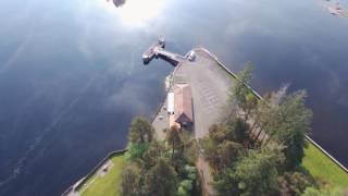 Parrot Bebop 2 drone footage of Stronachlachar Pier Loch Katrine Scotland [upl. by Endres]