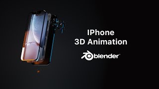 3D iPhone Disassembly Product Concept Animation with Blender and Cycles [upl. by Kirk78]