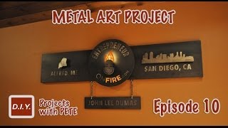 How to Make Metal Wall Art  Layered Metal Art Project for EntrepreneurONfirecom  Episode 10 [upl. by Tuddor]