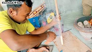 Flute Making Full Proses how to make bamboo flutethegovindflutewhatsapp9679443811 [upl. by Colligan]