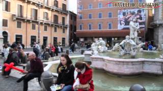 Piazza Navona Rome Italy [upl. by Antonin238]