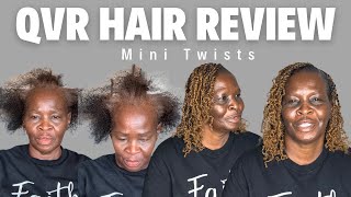 Mini Twist Install Ft QVR HAIR  Afro Kinky Bulk Hair [upl. by Missak]