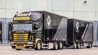 HOUWELING SCANIA 164 580 V8 EKERI COMBI  PERFECT EXHAUST SOUNDS ONBOARD [upl. by Ueih291]