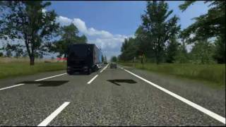 Polish Truck Simulator Trasa DK 7  E77 Warszawa  Gdańsk skala 11  Nidzica  Olsztynek  30 km [upl. by Hairem154]