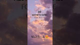 Aesthetic names you must know 😜❤️😍✨ shorts aesthetic shortvideo [upl. by Rizan472]