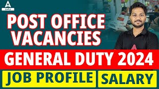 Post Office  GDS  Vacancies  Job Profile  Salary [upl. by Irma]