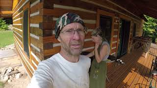 Harvesting Blackberries on the Homestead and Canning Jam on an outdoor propane stove [upl. by Hawkie246]