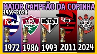 🏆TODOS OS CAMPEÕES DA COPINHA  1969 A 2024 [upl. by Alokin]