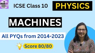 ICSE Class 10 Machines PYQs । Physics Previous Years Questions With Solution [upl. by Ydorb488]