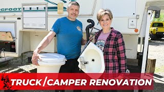 DIY Composting Toilet in Our Truck Camper  Easy amp Cheap [upl. by Dyke477]