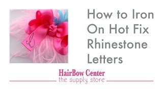 How to Iron on Hotfix Rhinestones [upl. by Aehsa566]