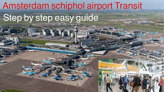 How to transfer Amsterdam schiphol airport Non Schengen to Schengen step by step easy guide [upl. by Nnanerak272]