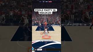 Poole Party in NBA2K25 2kcommunity shorts fyp nba2k25 [upl. by Mazurek]