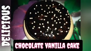 CHOCOLATE VANILLA CAKE RECIPE BY ZHAHOMEANDCOOKING [upl. by Ovid683]